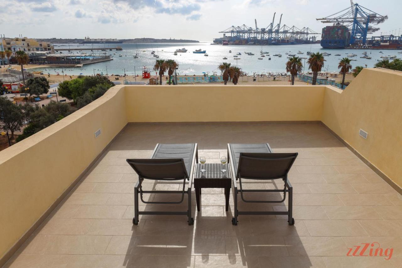 Luxurious Duplex Seafront Apt W Amazing Sea Views Birżebbuġa Exteriér fotografie